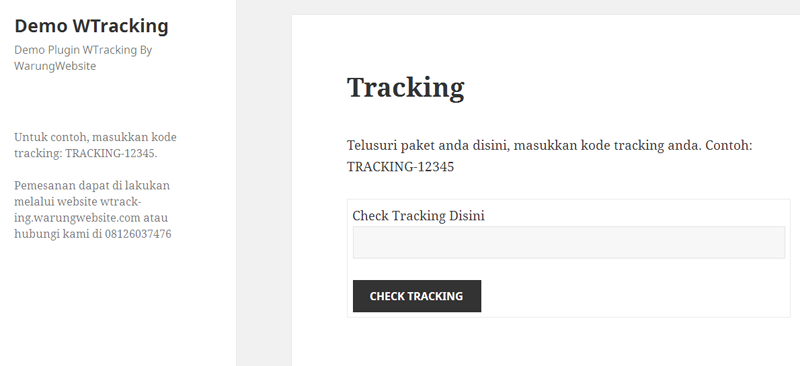 Check Tracking